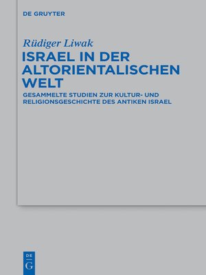 cover image of Israel in der altorientalischen Welt